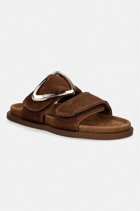Inuikii σαγιονάρες Γυναικεία nubuck Dreamer Buckle καφέ 1004.003.0661.150