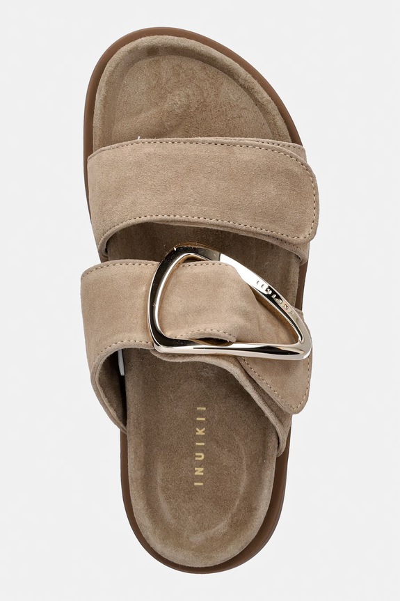 Παντόφλες σουέτ Inuikii Dreamer Buckle μπεζ 1004.003.0661.250
