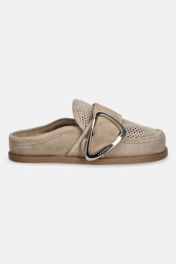 Inuikii papuci pentru femei Mule Patchwork 1014.003.0011.250 bej SS26