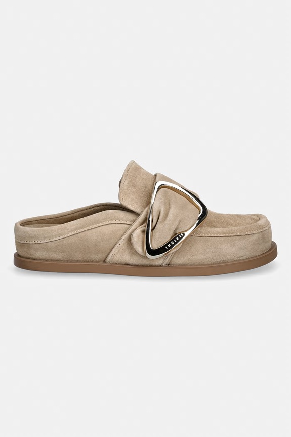 Inuikii Σαγιονάρες γυναικεία σουέτ mules Mule Soft 1014.003.0061.250 μπεζ SS26