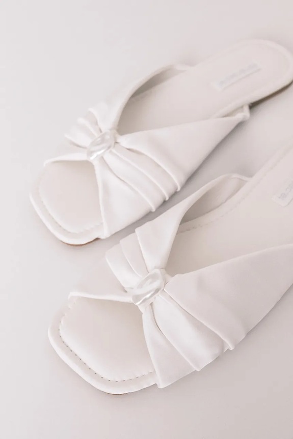 Încălțăminte women'secret papuci SB WHITE SLPRS 4993689 alb