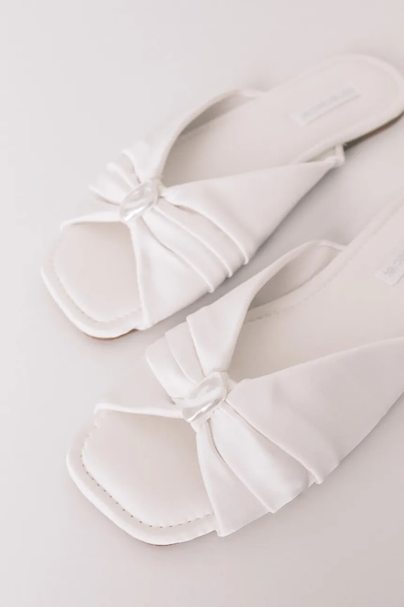 Încălțăminte women'secret papuci SB WHITE SLPRS 4993689 alb