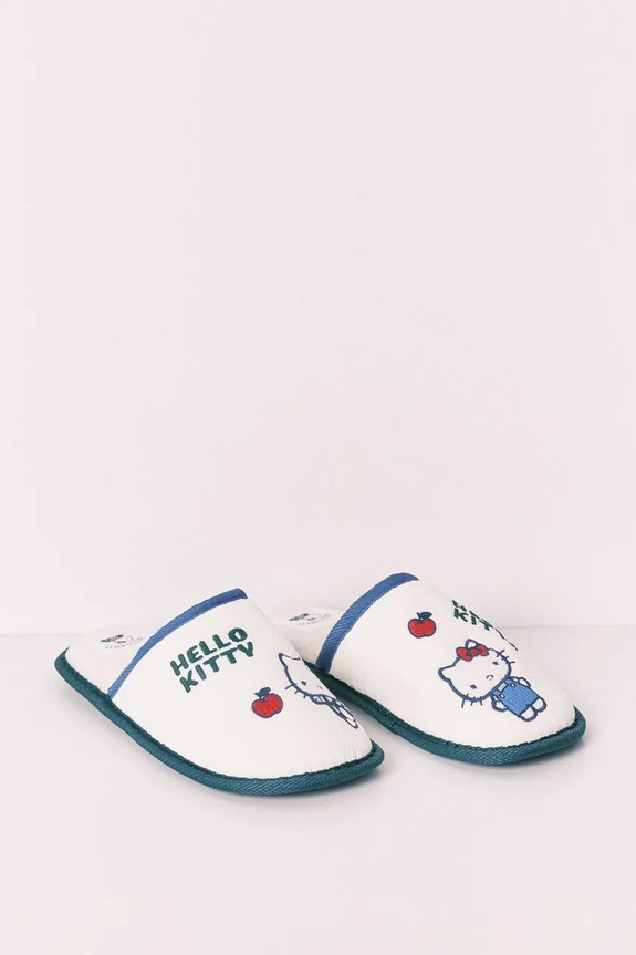 Obuwie women'secret kapcie damskie MH HK PATCH SLPRS 4993711 beżowy