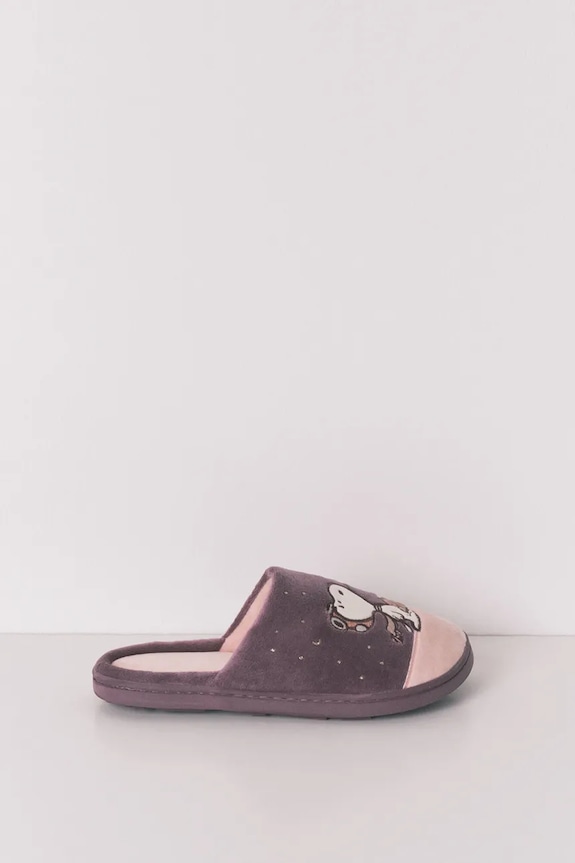Obuwie women'secret kapcie damskie MN PE SNOOPY SLPRS 4993715 fioletowy