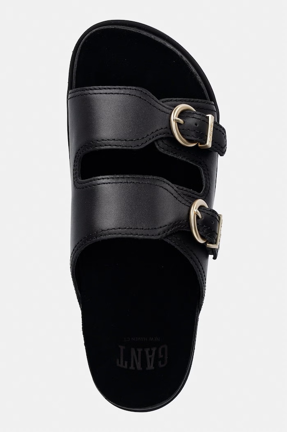 Gant σαγιονάρες με ανοιχτά δάχτυλα Γυναικείες δερμάτινες Mardale μαύρο 32501311.G00