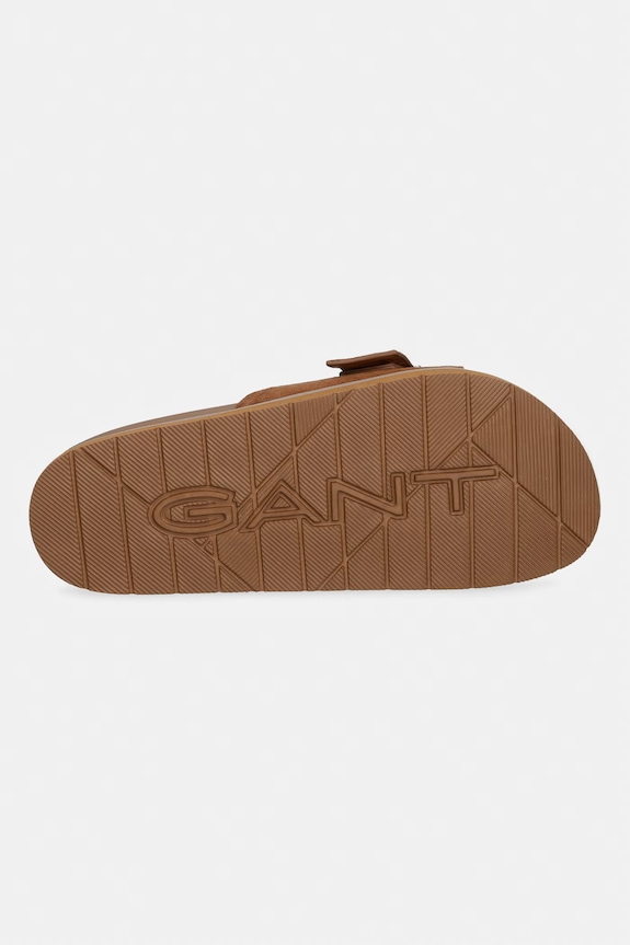 Gant papuci cu vârf deschis pentru femei, din piele întoarsă Mardale 32503313.G45 maro