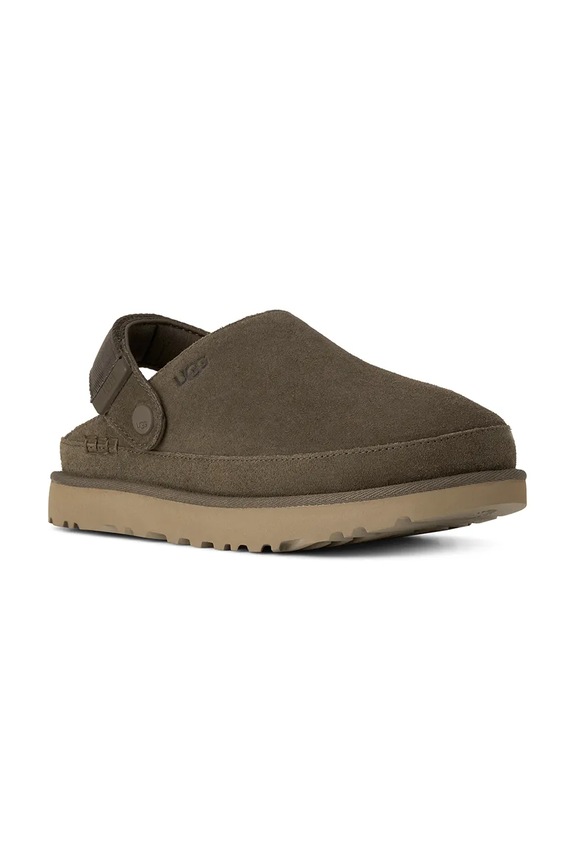 UGG klapki zamszowe W Goldenstar Clog 1138252.DNSS brązowy SS26