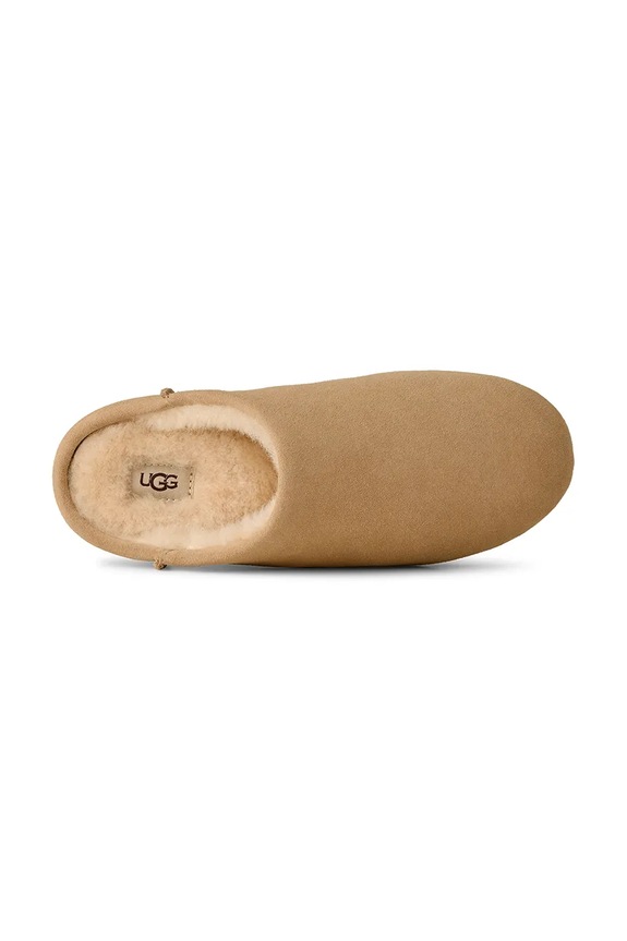 Kućne papuče od brušene kože UGG W Elea Slip-On 1171390.SAN bež