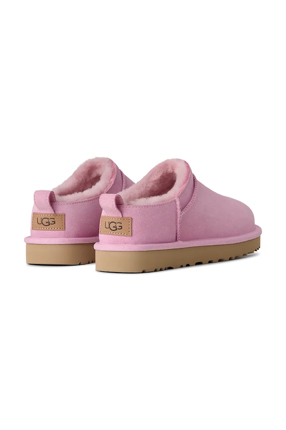 Obuwie UGG kapcie zamszowe W Classic Micro 1173891.PKD różowy