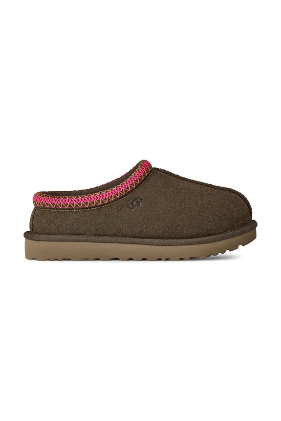 UGG papuci din piele întoarsă W Tasman II loungewear maro 1174470.DNSS