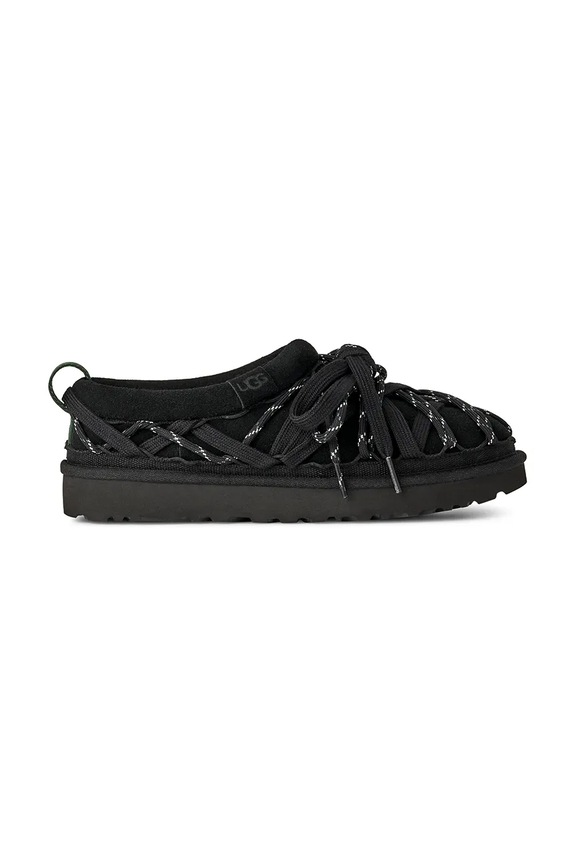 UGG velúr papucs W Tasman Lace fekete 1175190.BLK