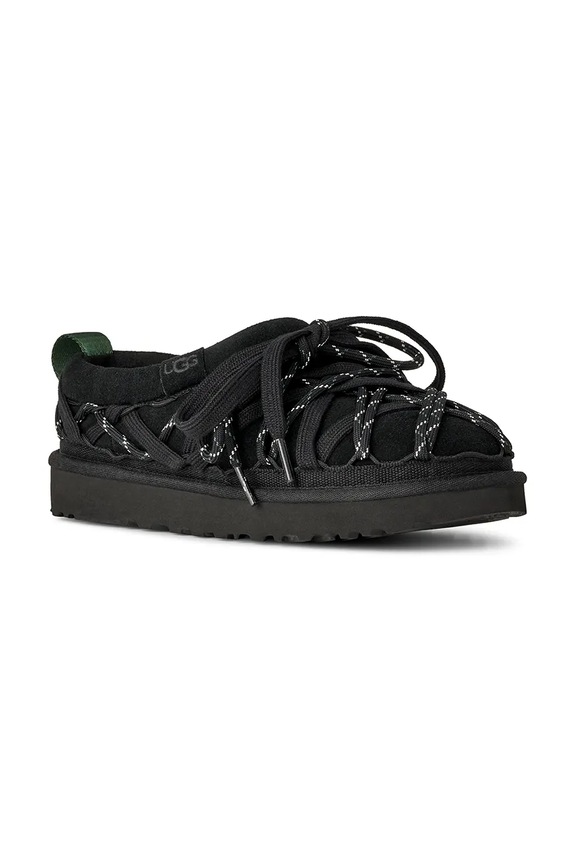 UGG velúr papucs W Tasman Lace 1175190.BLK fekete SS26