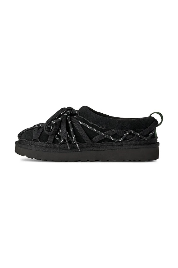 UGG velúr papucs W Tasman Lace fekete 1175190.BLK