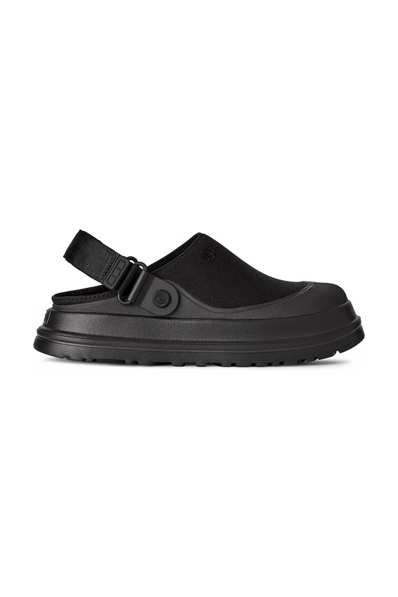UGG papuci W Goldenglow Canvas Clog sintetic negru 1175295.BLK
