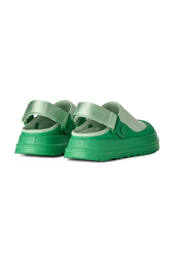 Încălțăminte UGG papuci W Goldenglow Canvas Clog 1175295.HMM verde