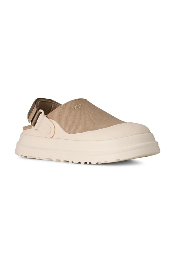 UGG klapki W Goldenglow Canvas Clog 1175295.MDSD beżowy SS26