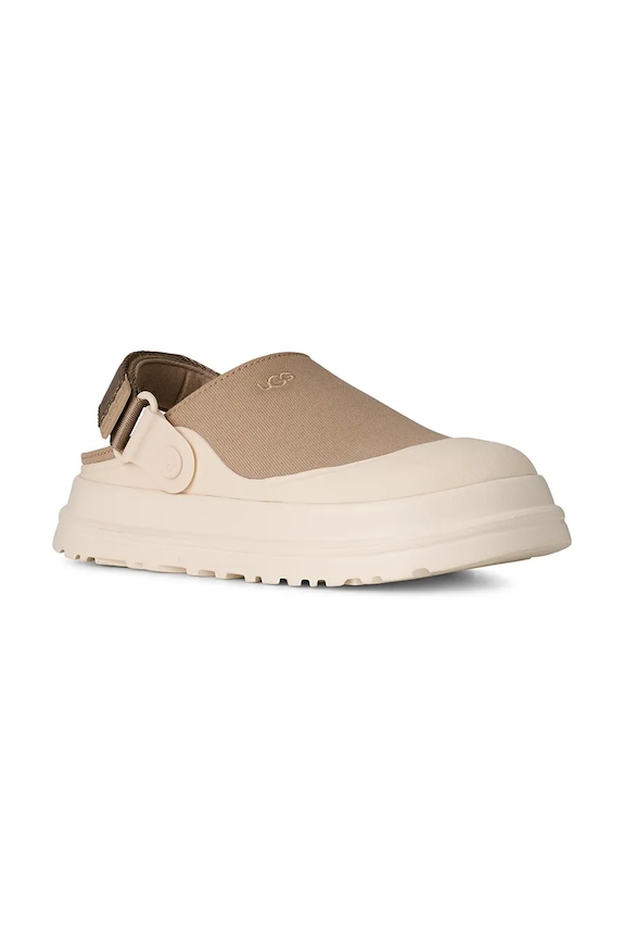 UGG klapki W Goldenglow Canvas Clog 1175295.MDSD beżowy SS26
