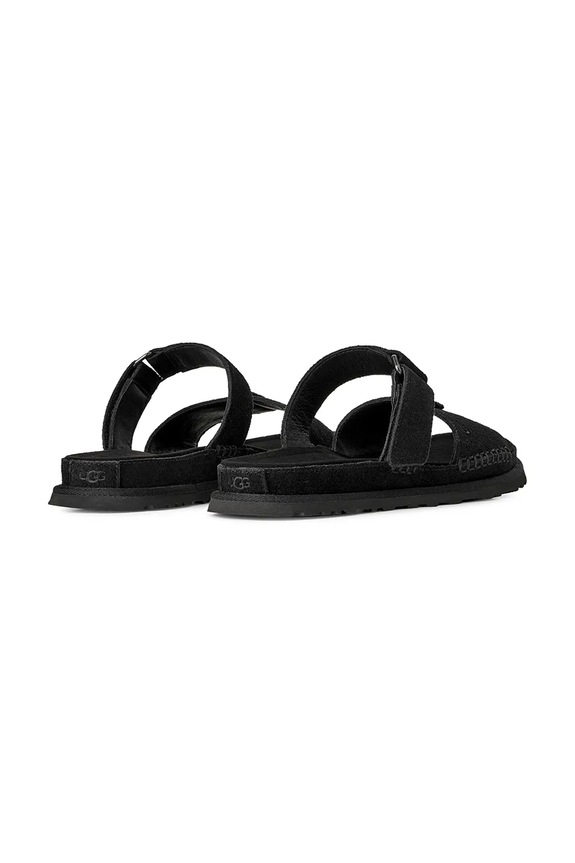 Obuwie UGG klapki zamszowe W Goldengaze Slide 1178590.BLK czarny