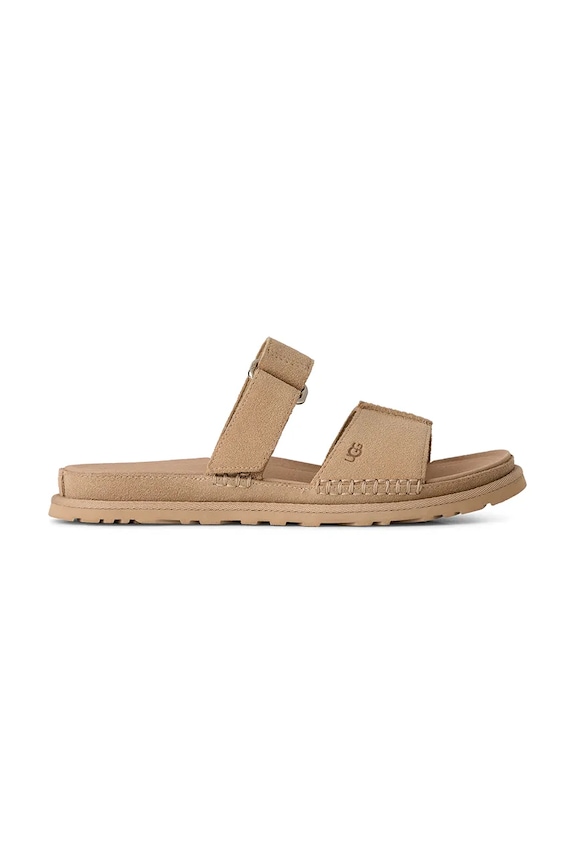 Semišové šľapky UGG W Goldengaze Slide semišová koža béžová 1178590.MDSD