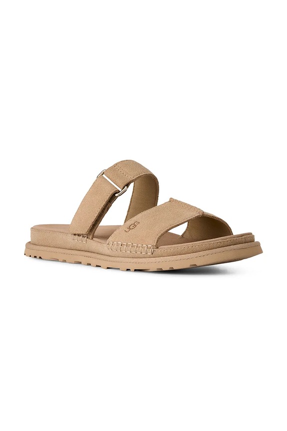 Semišové šľapky UGG W Goldengaze Slide 1178590.MDSD béžová SS26