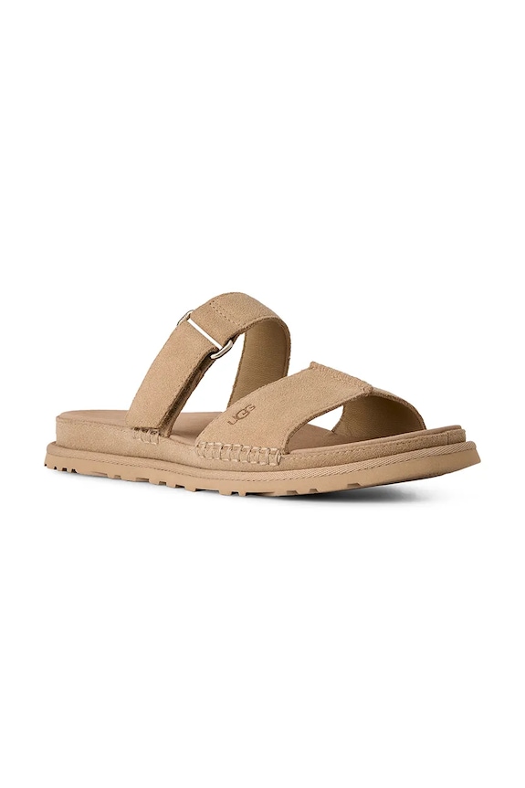 Semišové šľapky UGG W Goldengaze Slide 1178590.MDSD béžová SS26
