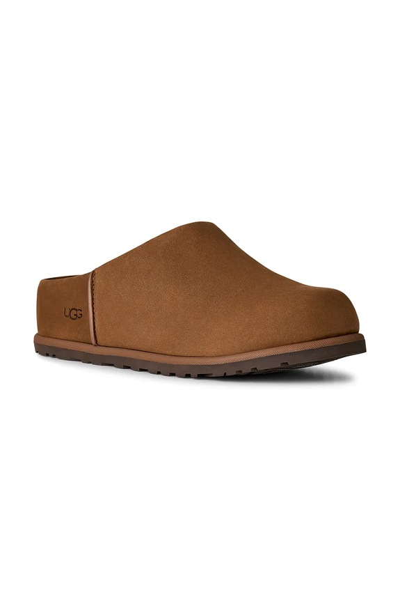 Natikače od nubuk kože UGG W Otzo Clog 1181130.DKC smeđa SS26