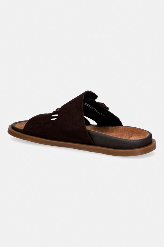 Obuwie Camper klapki damskie zamszowe Lluc Sandal K201881.005 brązowy