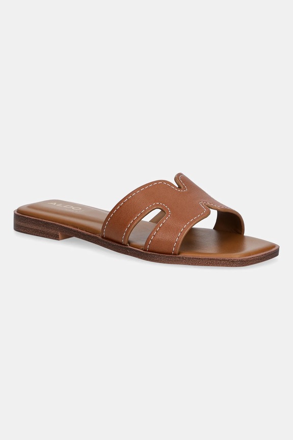 Kožené šľapky Aldo ITSANDAL usňová koža hnedá 13991504.ITSANDAL