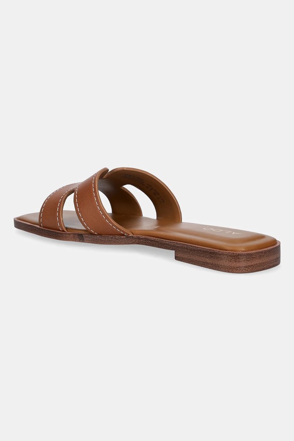 Obuv Kožené šľapky Aldo ITSANDAL 13991504.ITSANDAL hnedá