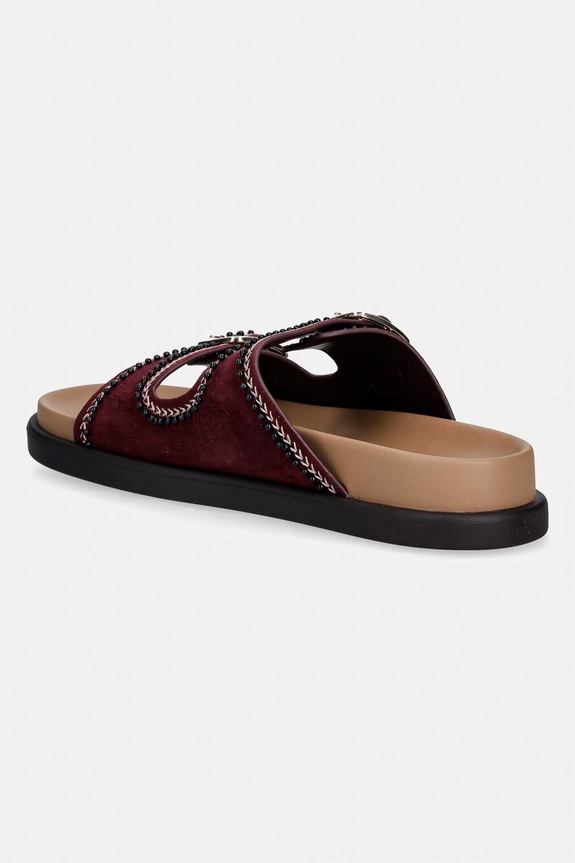 Boty Semišové pantofle Aldo BOHOCHIC 14189937.BOHOCHIC burgundské
