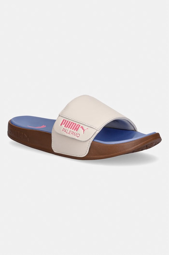 Puma šľapky dámske kožené Leadcat 2.0 modrá 404838