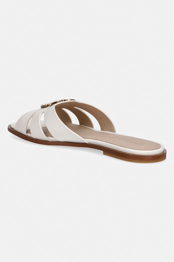Scarpe Pinko ciabatte slide da donna in pelle Milly 04 SD0463.P001.Z12 beige