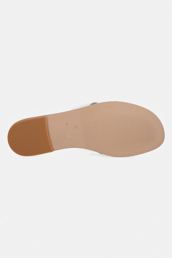 Pinko ciabatte slide da donna in pelle Milly 04 SD0463.P001.Z12 beige