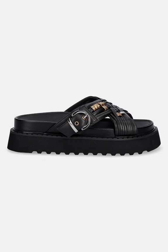 Pinko papucs női bőr Kate 09 SD0537.P003.Z99 fekete SS26