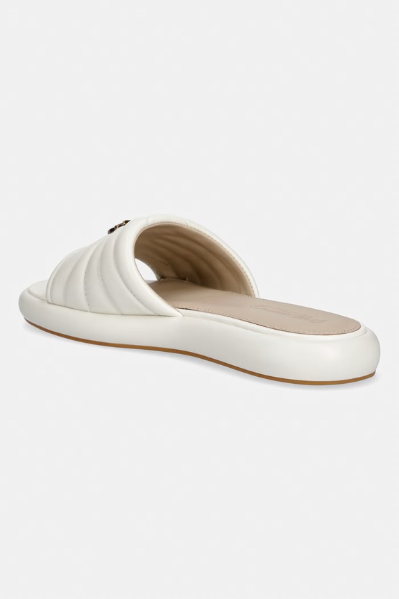 Scarpe Pinko ciabatte slide da donna in pelle Fiona 03 SD0525.P003.Z12 beige