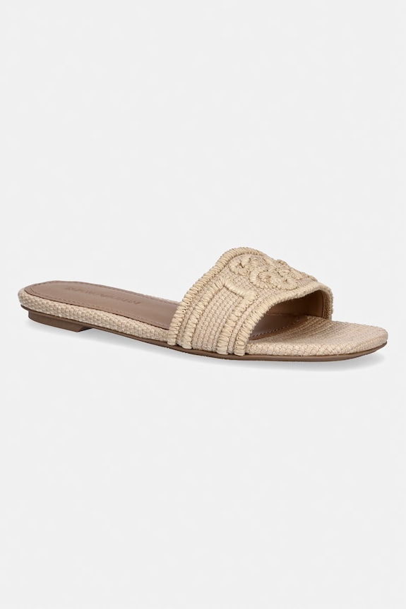 Emporio Armani natikače za žene bež EW004054.AF25070.U1073
