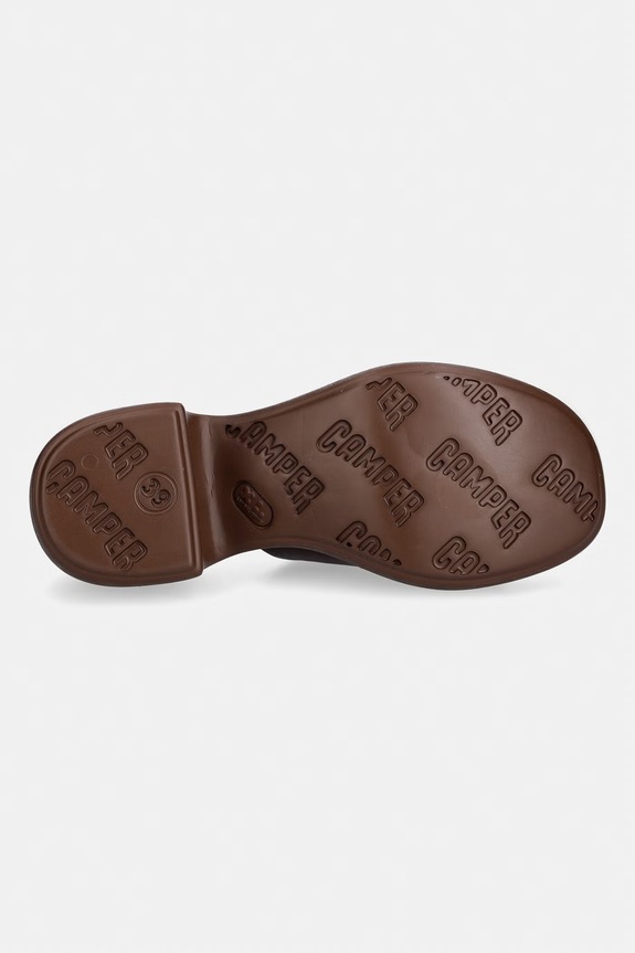 Camper pantofle na sloupku dámské kožené Thelma Sandal K201722.007 hnědá