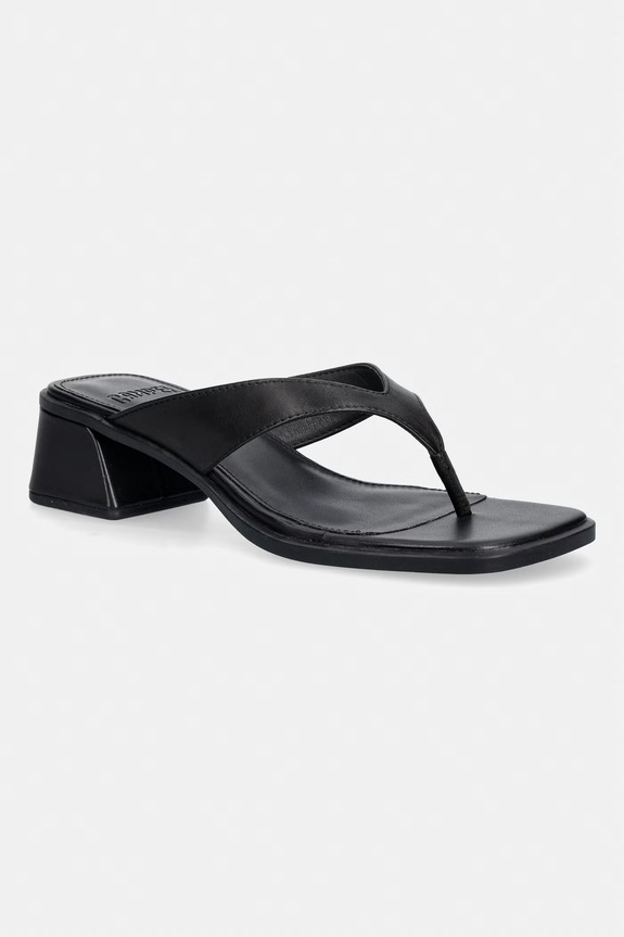 Camper šľapky dámske kožené Kora Sandal čierna K201912.001