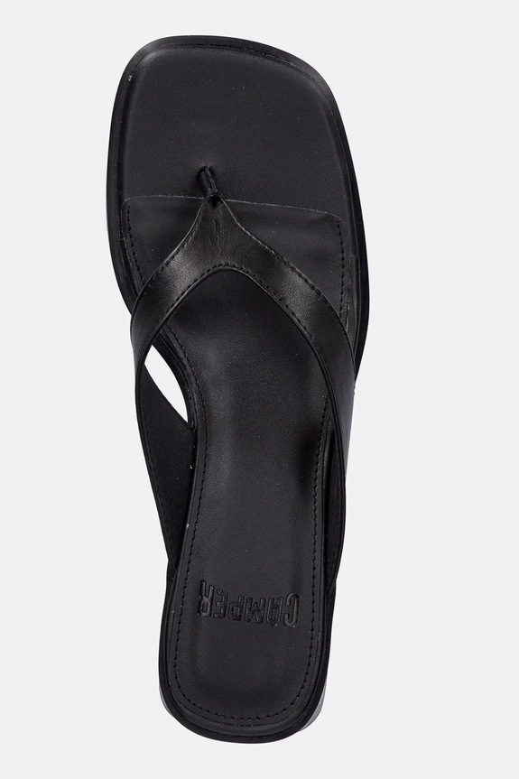 Camper šľapky dámske kožené Kora Sandal čierna K201912.001