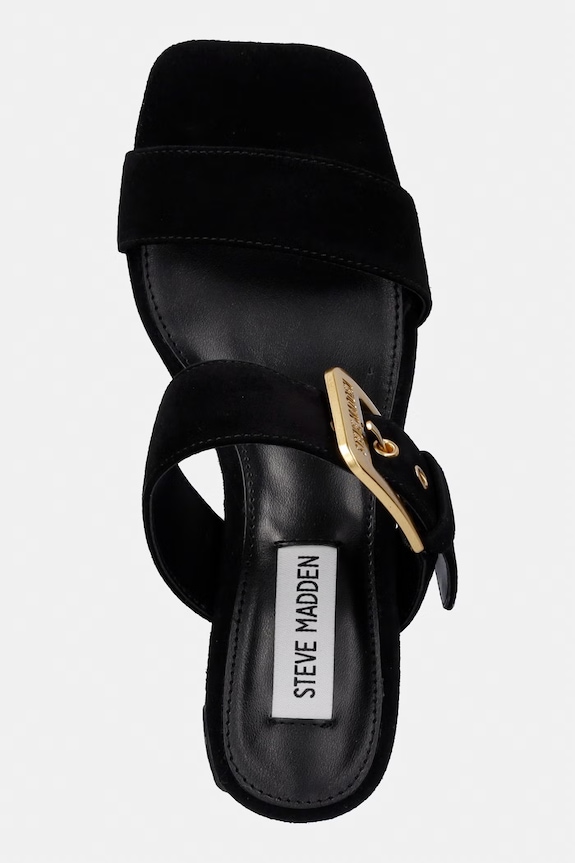 Steve Madden papuci din piele Toriann negru 11005274.015