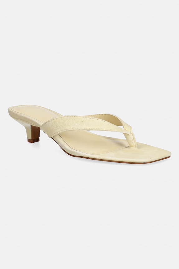 Steve Madden infradito in camoscio Tracie kitten heel giallo 11004731.705