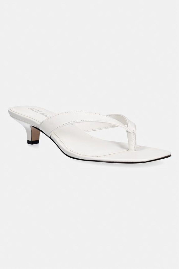 Kožne japanke Steve Madden Tracie 5-8 cm bijela 11004731.107