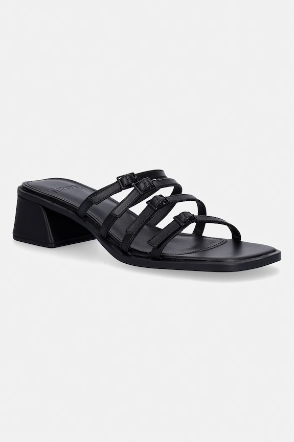 Camper σαγιονάρες γυναικείες δερμάτινες Kora Sandal μαύρο K201911.001
