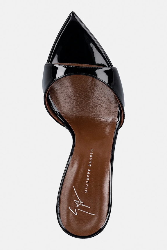 Kožne natikače Giuseppe Zanotti Intrigo crna I400007.005