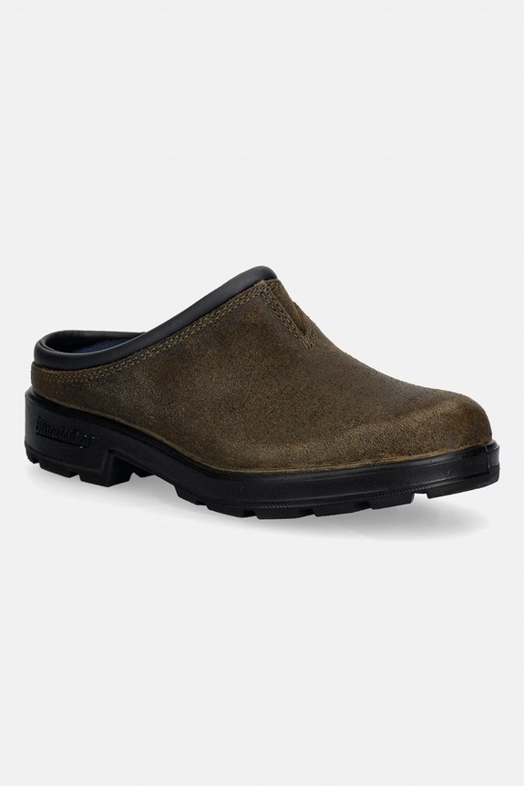 Замшевые шлепанцы Blundstone 2423 замш зелёный 2423.Dark.Olive