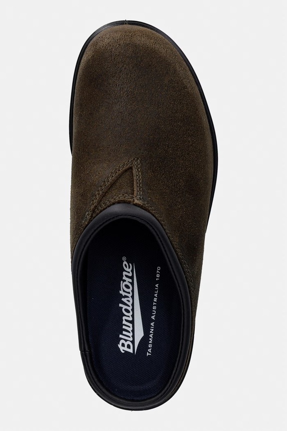 Замшевые шлепанцы Blundstone 2423 зелёный 2423.Dark.Olive
