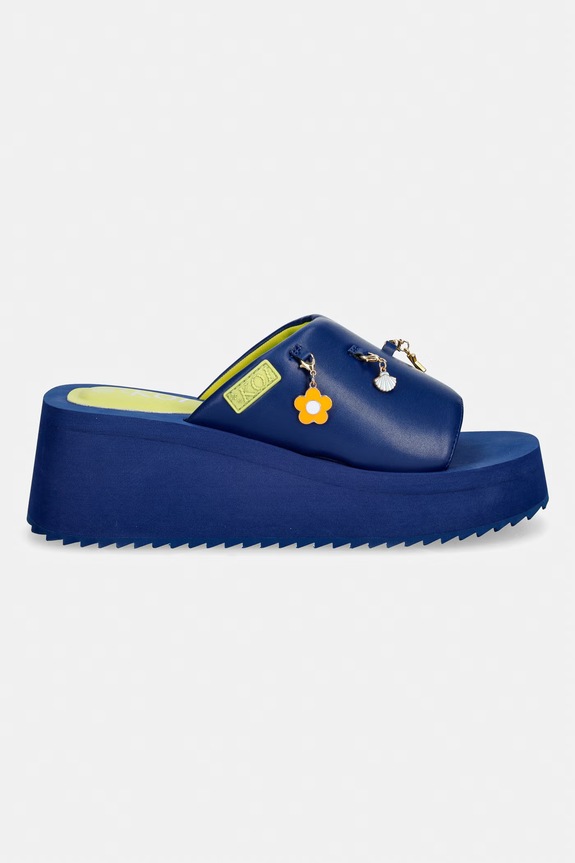 Koi Footwear klapki na koturnie damskie Startstruck Flatform Slip On Sandals Starstruck granatowy SS26