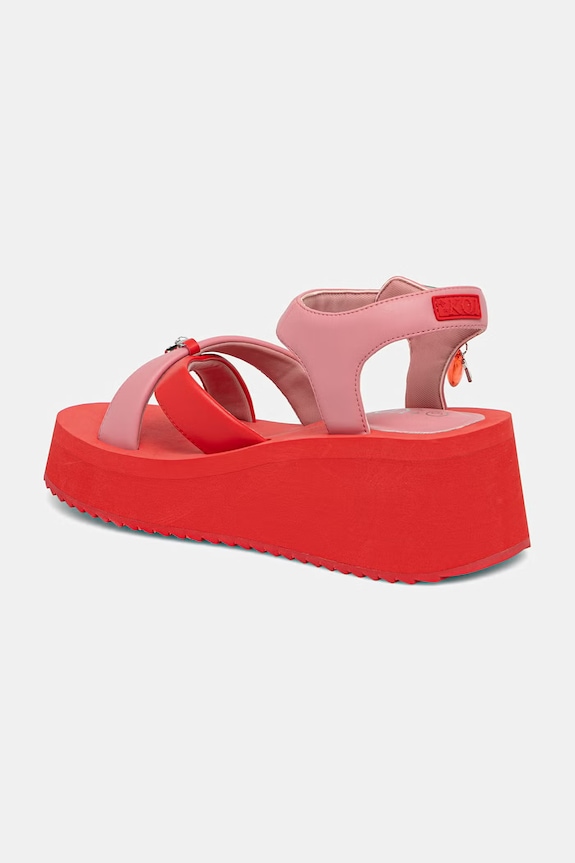 Încălțăminte Koi Footwear sandale cu platformă pentru femei Orchard Flatform Charm Sandals Orchard rosu