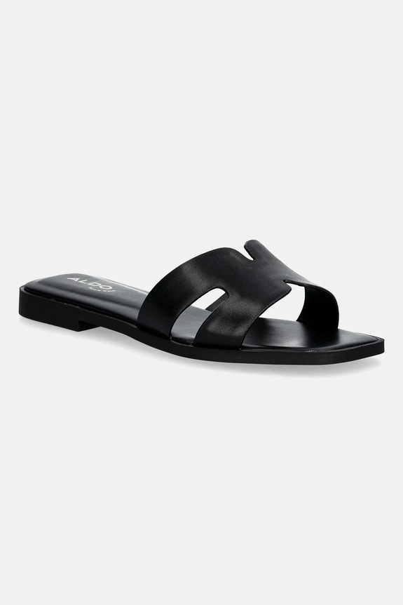Kožené šľapky Aldo ITSANDAL usňová koža čierna 13991496