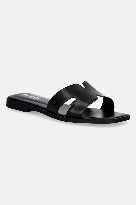 Kožené šľapky Aldo ITSANDAL usňová koža čierna 13991496